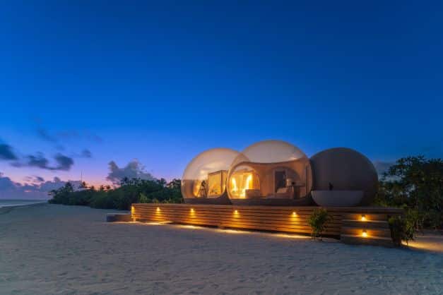 New Beach Bubble at Finolhu Maldives