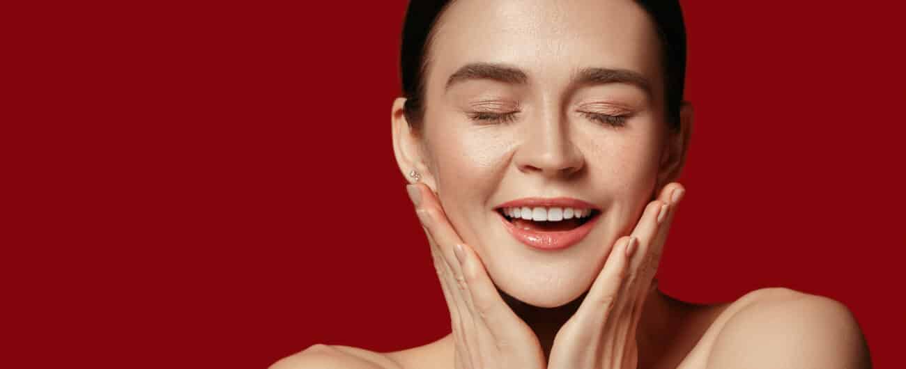 Beautiful female face. Perfect skin